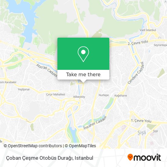 Çoban Çeşme Otobüs Durağı map