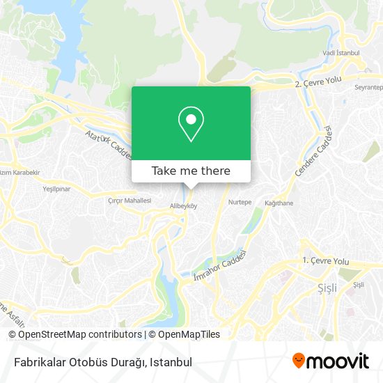 Fabrikalar Otobüs Durağı map