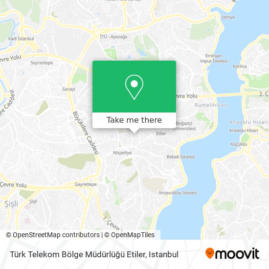 Türk Telekom Bölge Müdürlüğü Etiler map