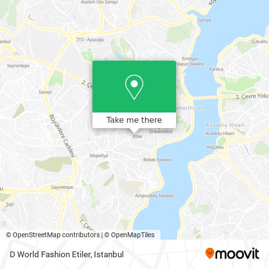 D World Fashion Etiler map