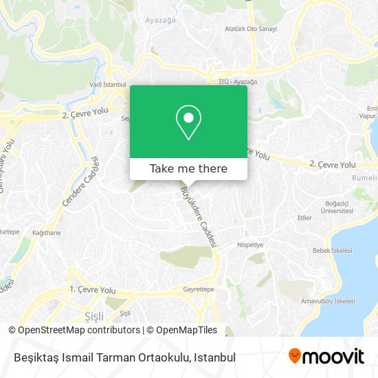 Beşiktaş Ismail Tarman Ortaokulu map