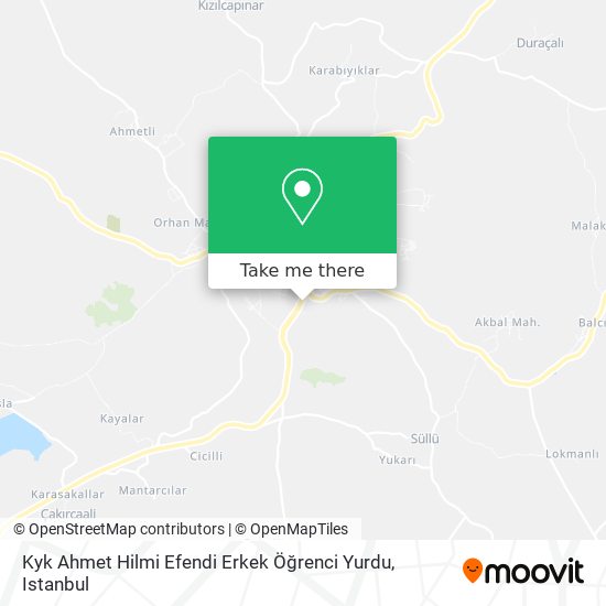 Kyk Ahmet Hilmi Efendi Erkek Öğrenci Yurdu map