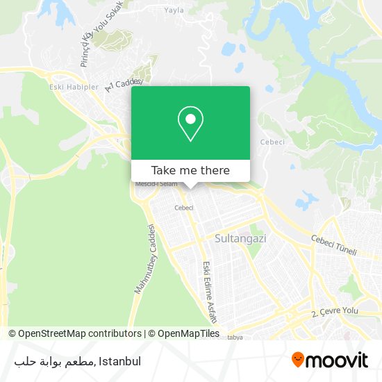 مطعم بوابة حلب map
