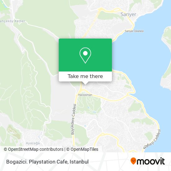 Bogazici. Playstation Cafe map