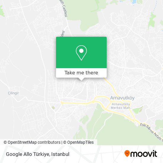 Google Allo Türkiye map