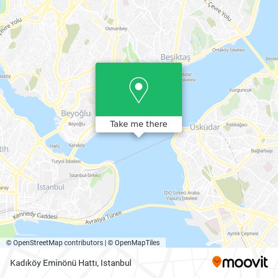 Kadıköy Eminönü Hattı map