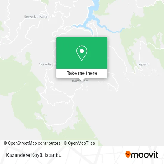 Kazandere Köyü map