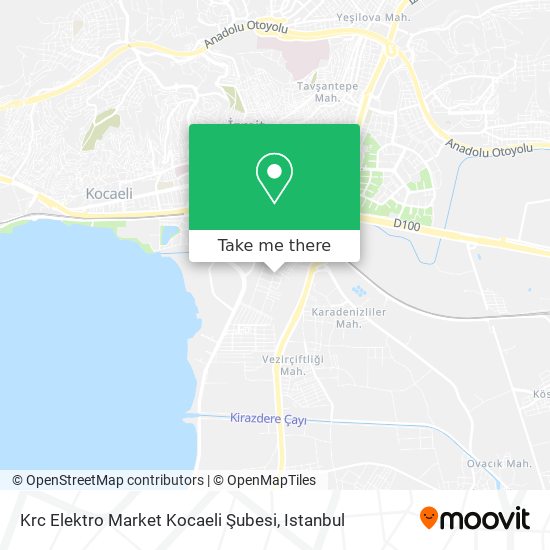 Krc Elektro Market Kocaeli Şubesi map