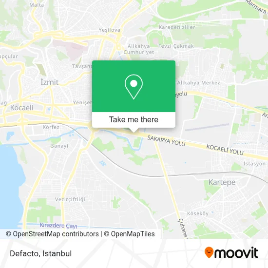Defacto map