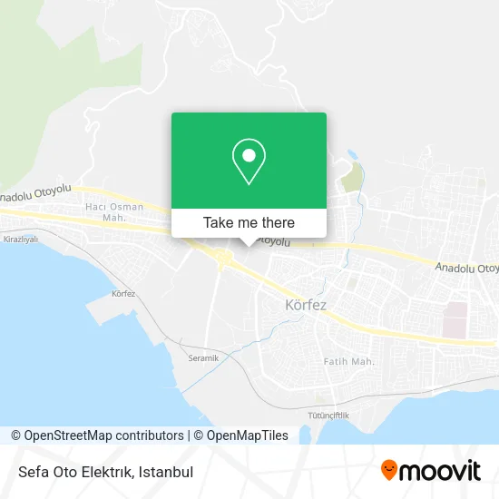 Sefa Oto Elektrık map