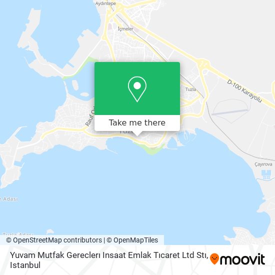 Yuvam Mutfak Gereclerı Insaat Emlak Tıcaret Ltd Stı map