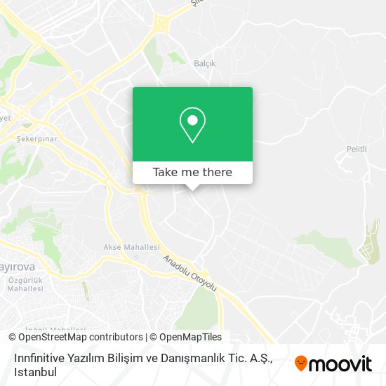 Innfinitive Yazılım Bilişim ve Danışmanlık Tic. A.Ş. map