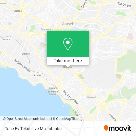 Tane Ev Tekstılı ve Ma map