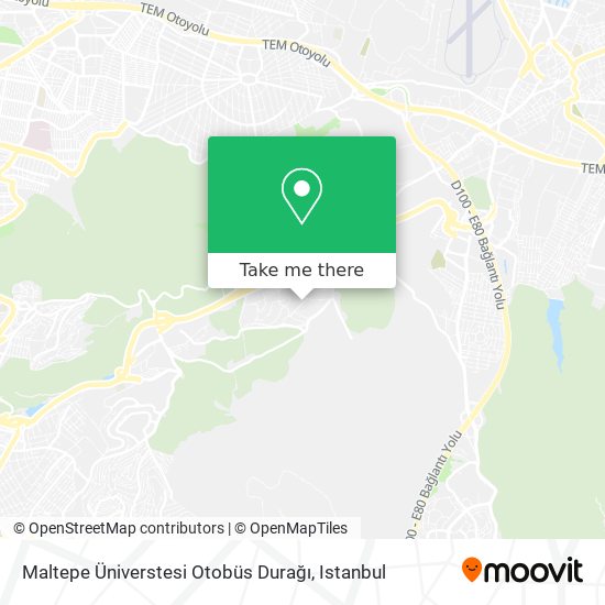 Maltepe Üniverstesi Otobüs Durağı map