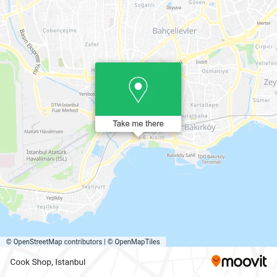 Cook Shop map