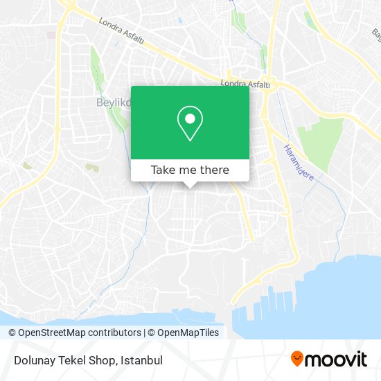 Dolunay Tekel Shop map