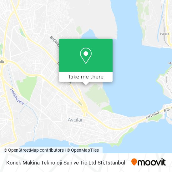 Konek Makina Teknoloji San ve Tic Ltd Sti map