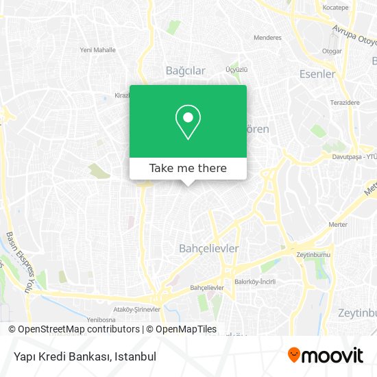 Yapı Kredi Bankası map