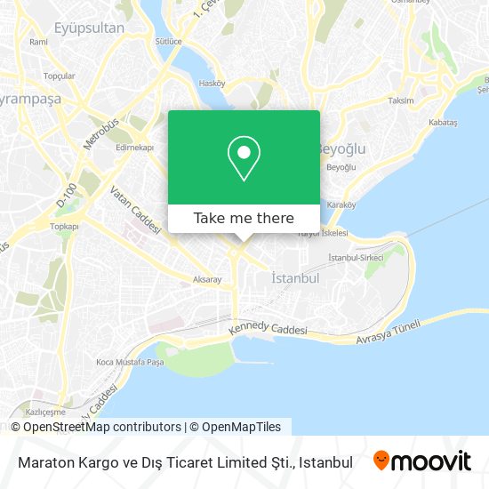 Maraton Kargo ve Dış Ticaret Limited Şti. map