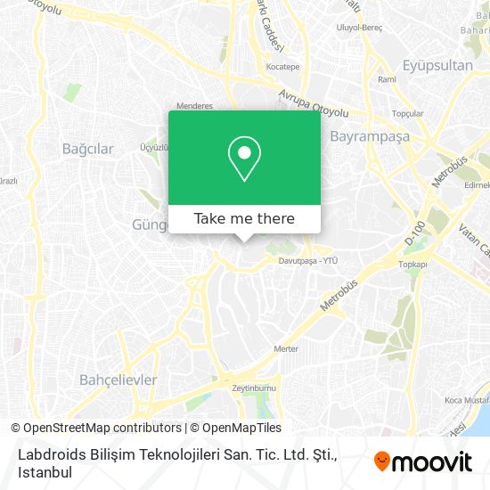 Labdroids Bilişim Teknolojileri San. Tic. Ltd. Şti. map