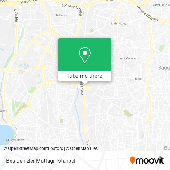 Beş Denizler Mutfağı map