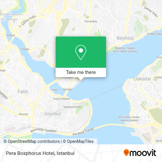Pera Bosphorus Hotel map