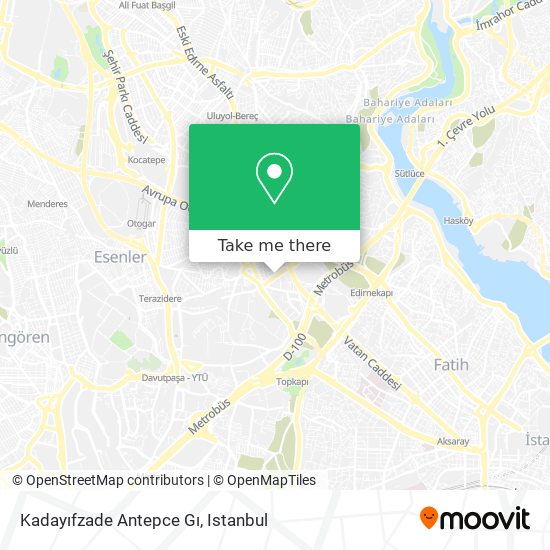 Kadayıfzade Antepce Gı map
