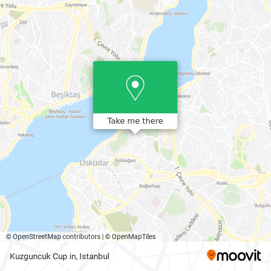 Kuzguncuk Cup in map