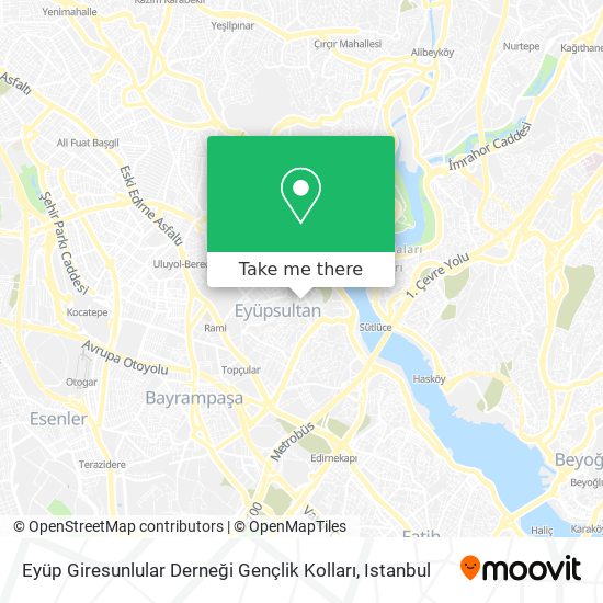 Eyüp Giresunlular Derneği Gençlik Kolları map