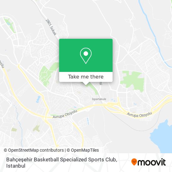 Bahçeşehir Basketball Specialized Sports Club map