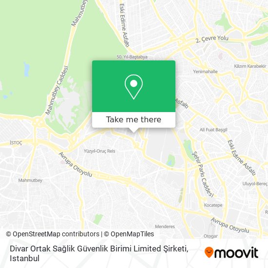 Divar Ortak Sağlik Güvenlik Birimi Limited Şirketi map