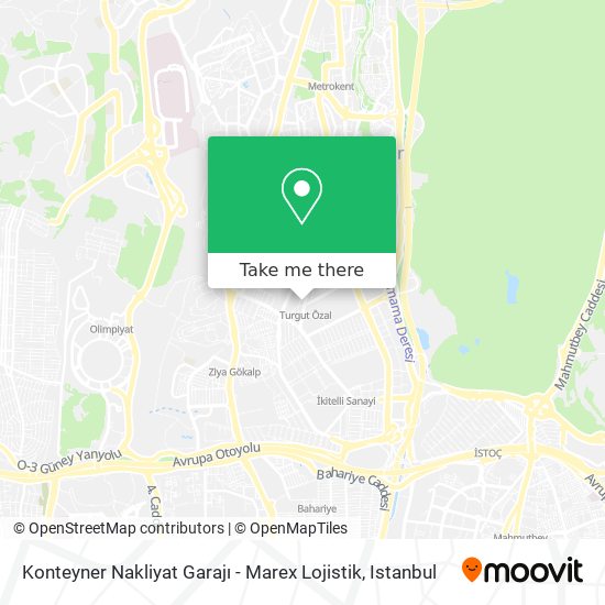 Konteyner Nakliyat Garajı - Marex Lojistik map