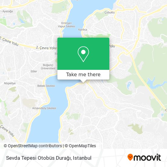 Sevda Tepesi Otobüs Durağı map