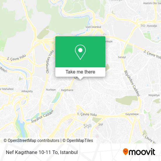 Nef Kagıthane 10-11 To map