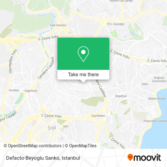 Defacto-Beyoglu Sanko map