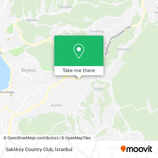 Saklıköy Country Club map