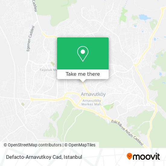 Defacto-Arnavutkoy Cad map