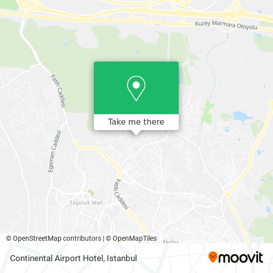 Continental Airport Hotel map