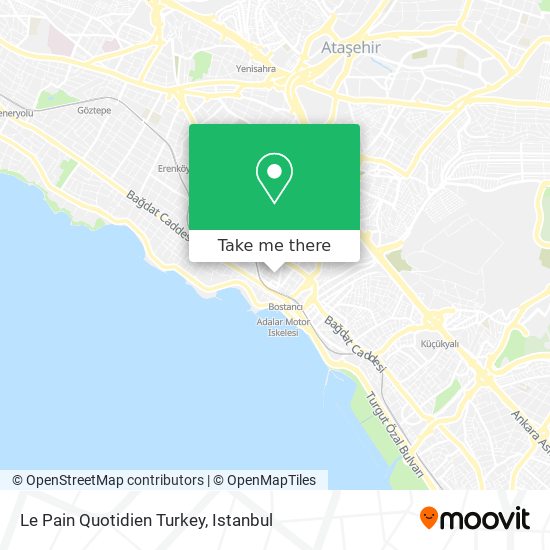 Le Pain Quotidien Turkey map