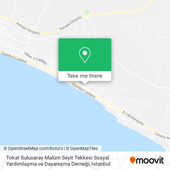 Tokat Sulusaray Malüm Seyit Tekkesi Sosyal Yardımlaşma ve Dayanışma Derneği map
