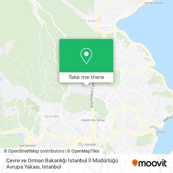 Çevre ve Orman Bakanlığı İstanbul İl Müdürlüğü Avrupa Yakası map