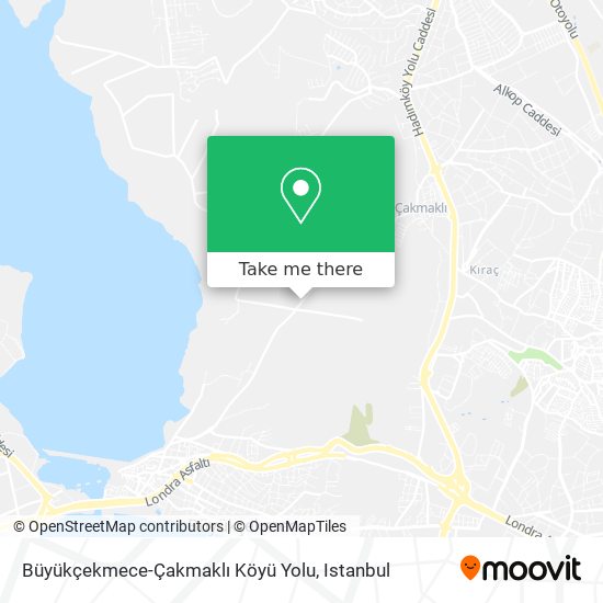 Büyükçekmece-Çakmaklı Köyü Yolu map