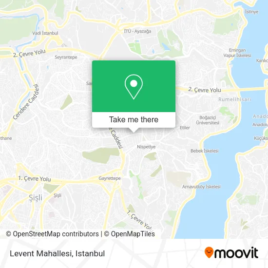 Levent Mahallesi map