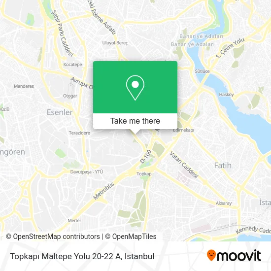 Topkapı Maltepe Yolu 20-22 A map