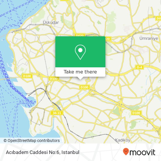Acıbadem Caddesi No:6 map