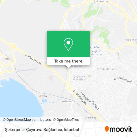 Şekerpınar Çayırova Bağlantısı map