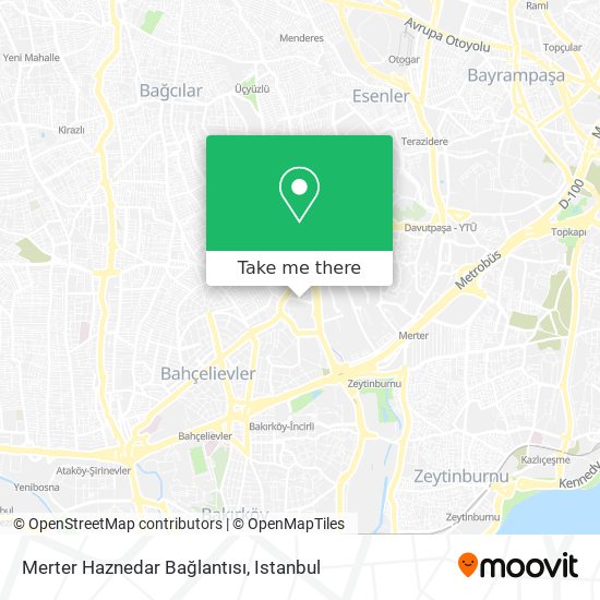 Merter Haznedar Bağlantısı map