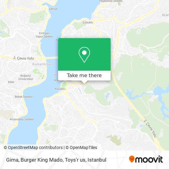 Gima, Burger King Mado, Toys'r us map