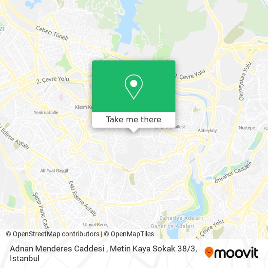 Adnan Menderes Caddesi , Metin Kaya Sokak 38 / 3 map