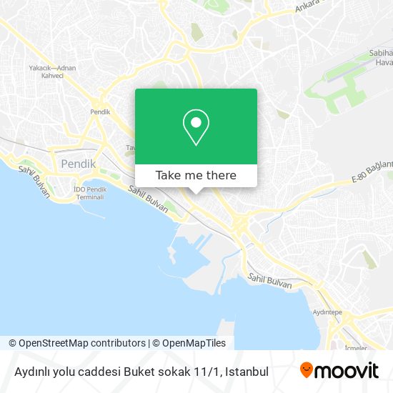 Aydınlı yolu caddesi Buket sokak 11 / 1 map